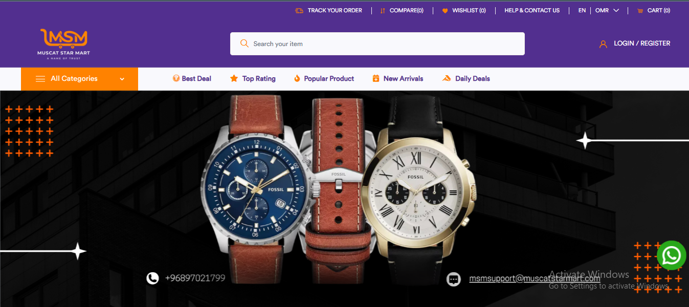 E-Commerce site development