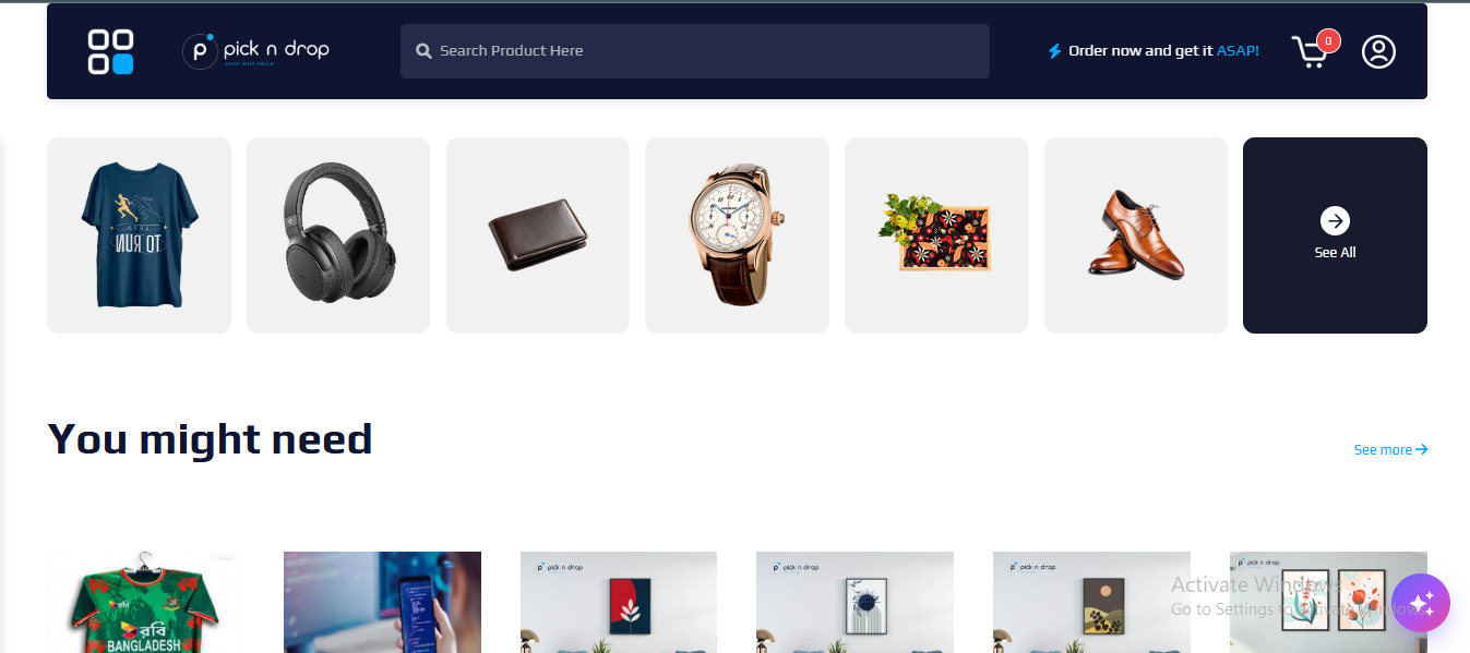 Modern E-commerce Website Development